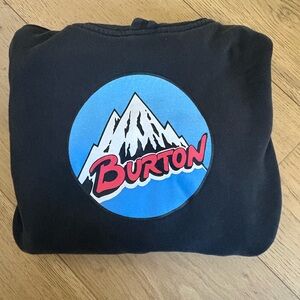 Burton Logo Black Hoodie